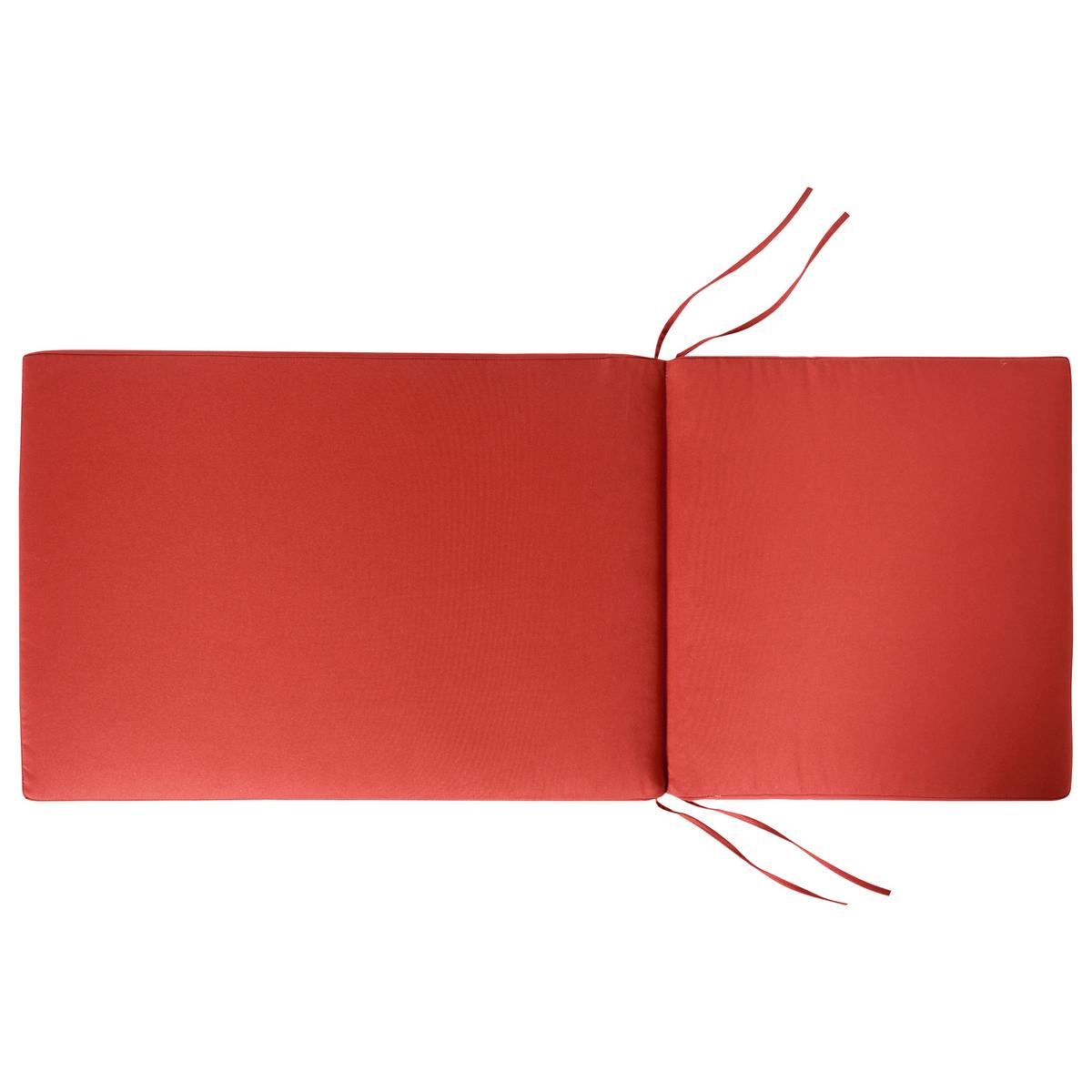 OUTDOOR-SITZKISSEN 6er-Set Rot 50/45 cm Java/Amantea Premium - Rot, Textil (71/71/50cm) - Beliani