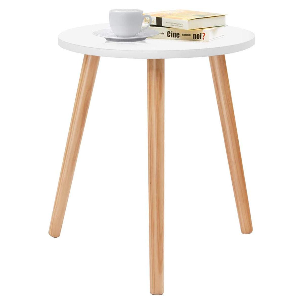 BEISTELLTISCH Weiß - Weiß, Holzwerkstoff (40/40/48cm) - COSTWAY
