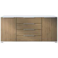 SIDEBOARD Linio Eiche Evoke - Eiche San Remo, Holzwerkstoff (166.5/75.5/35cm) - Vladon