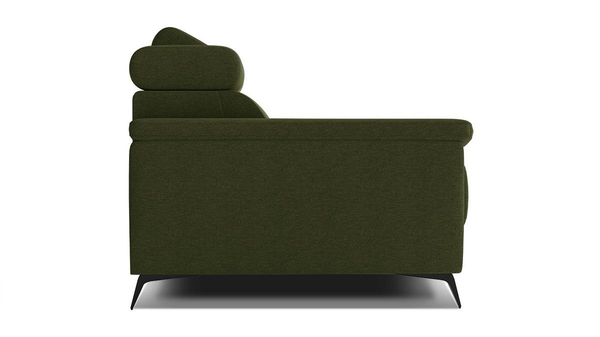 SOFA TAUNUS 2-Sitzer, grün - Schwarz/Grün, Holzwerkstoff/Textil (141/80/102cm) - Wozimo