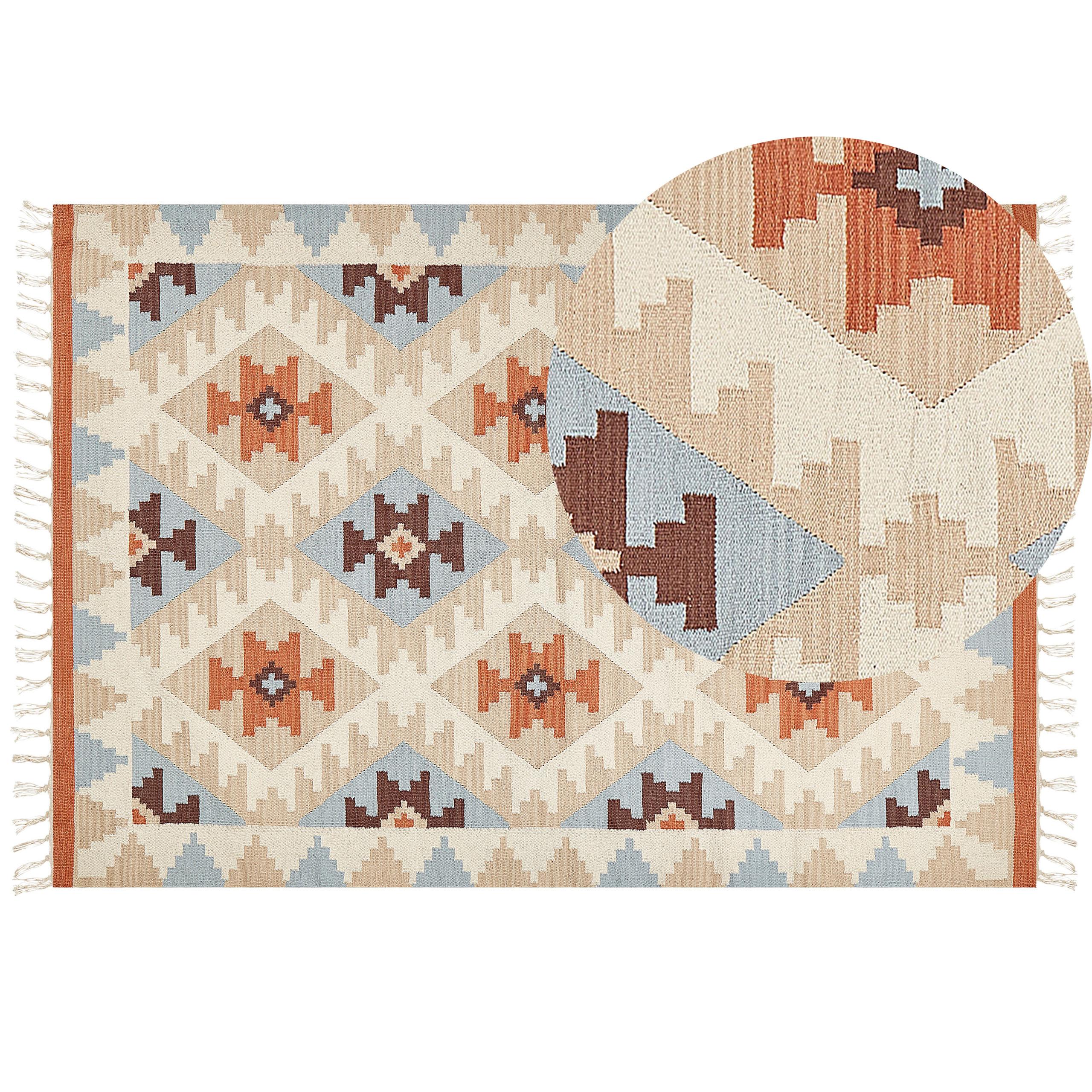 KELIM-TEPPICH Dilijan 230/160 cm - Multicolor, Textil (160/230cm) - Beliani