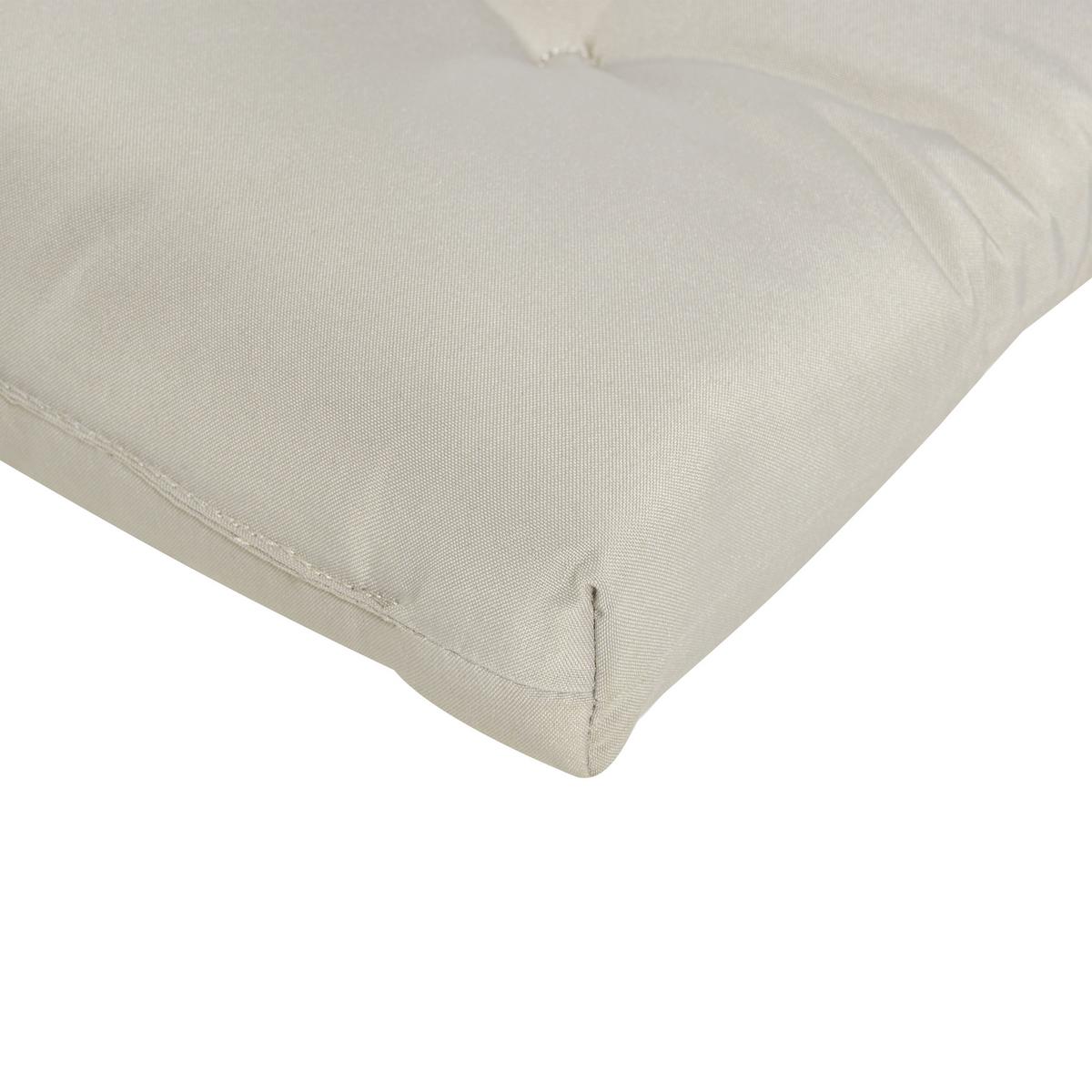 LIEGENAUFLAGE Taupe 56/192 cm Cesana Premium - Taupe, Textil (192/5/56cm) - Beliani