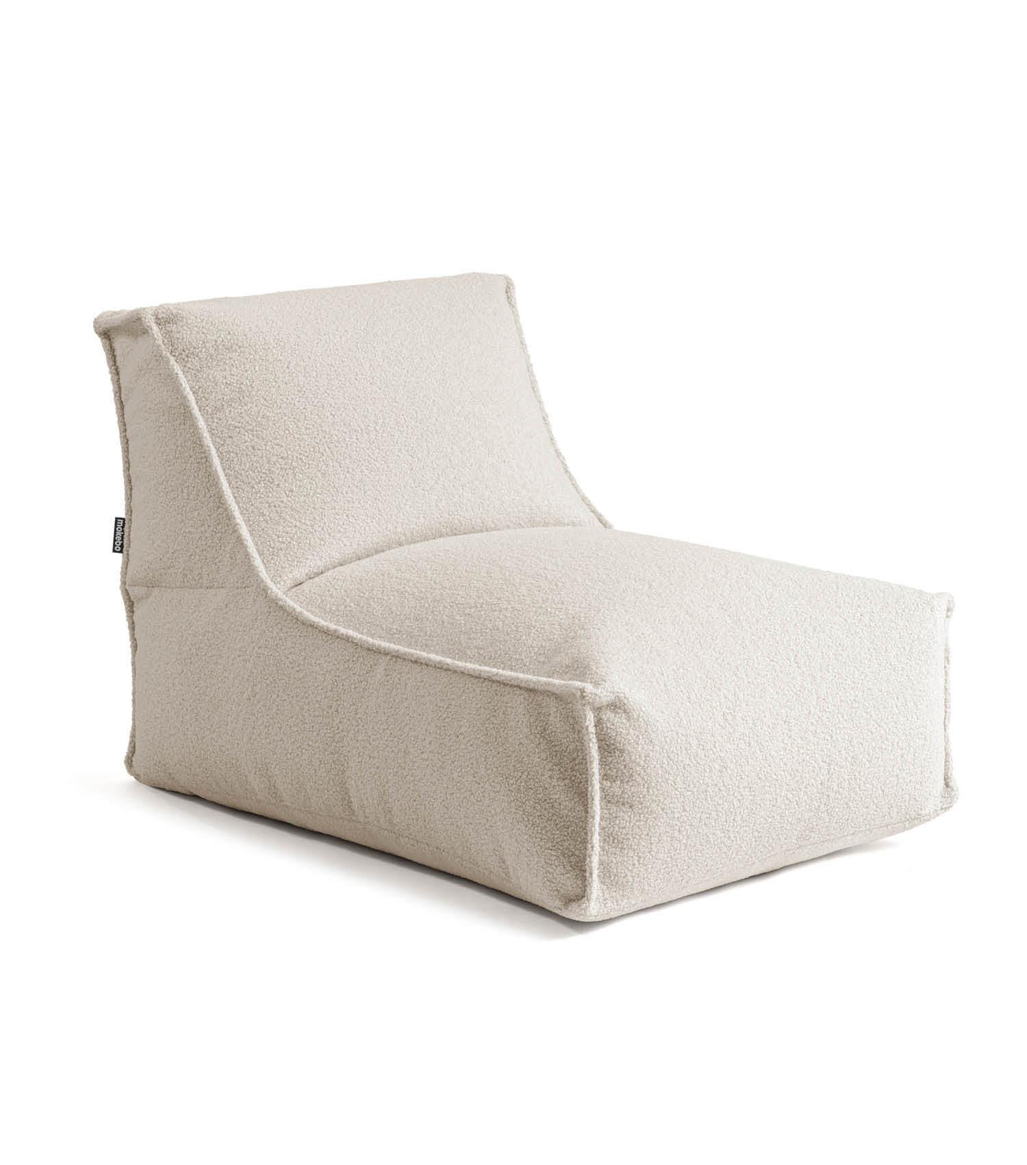 SITZSACK Bouclé Doze - Beige, Textil (100/65/65cm) - Mokebo