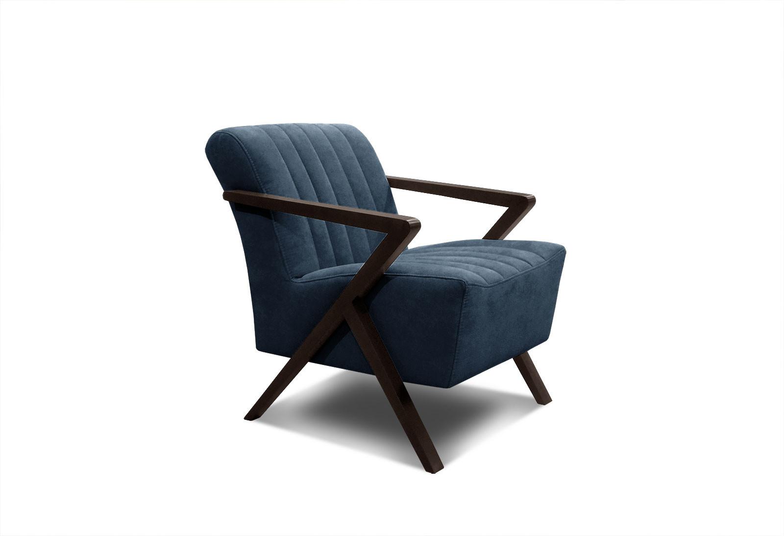 SESSEL LEBRON, dunkelblau - Dunkelblau, Holzwerkstoff/Textil (65/82/79cm) - Wozimo