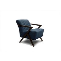 SESSEL LEBRON, dunkelblau - Dunkelblau, Holzwerkstoff/Textil (65/82/79cm) - Wozimo