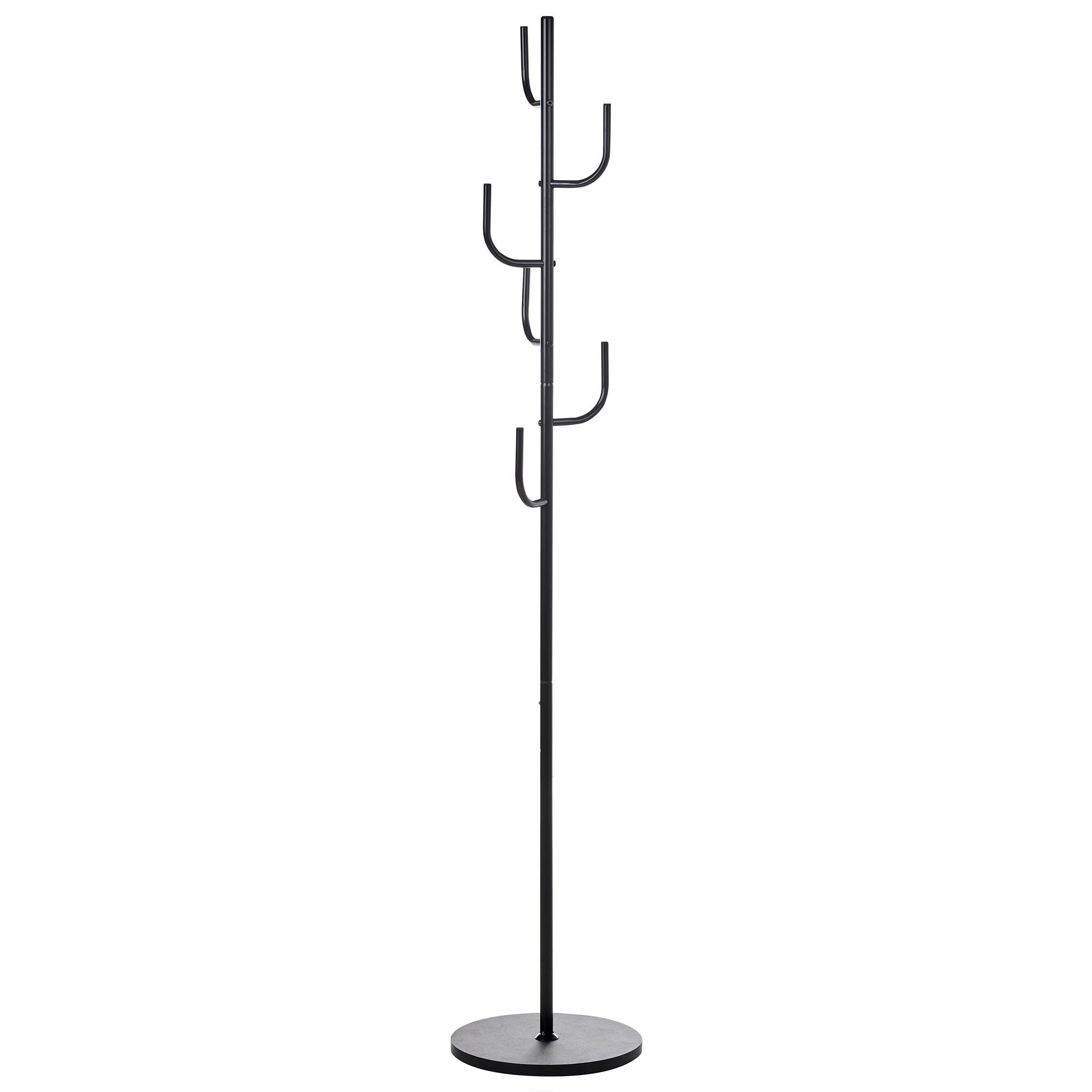 GARDEROBENSTÄNDER Schwarz Flagler - Schwarz, Metall (32/170/32cm) - Beliani