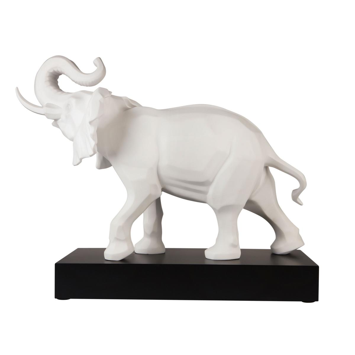 DEKOFIGUR ELEFANT Studio 8 Serengeti weiß 54 cm - Weiß, Keramik (22/43/54cm) - Goebel