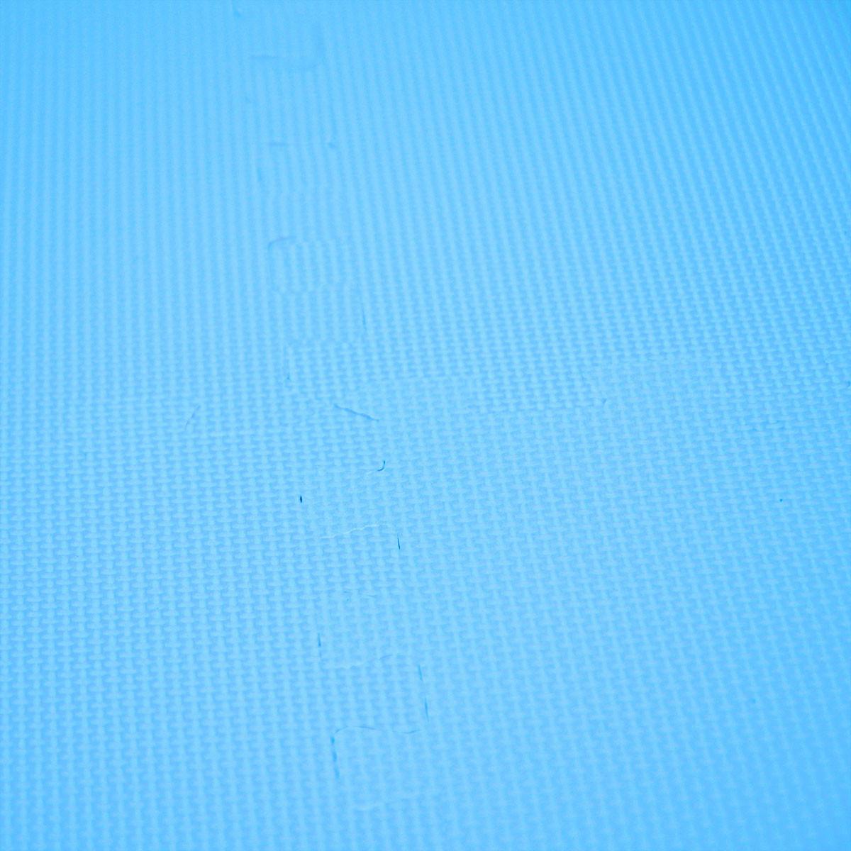SPIELMATTE ab Null - 180/90/1 cm Puzzlematte Blau - Hellblau, Kunststoff (30/30cm) - Littletom