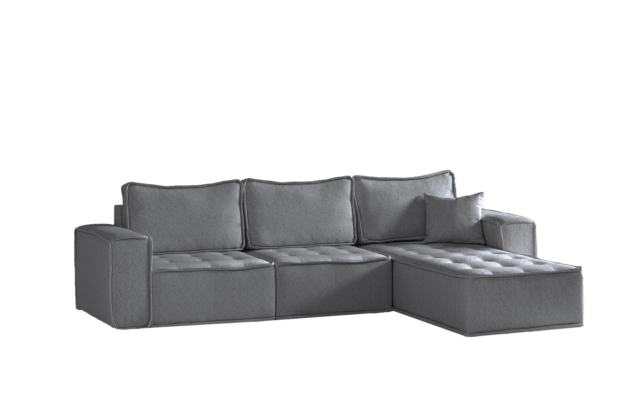 ECKSOFA Sande In Alpine - Anthrazit, Holzwerkstoff/Textil (292/192cm) - Fun Möbel