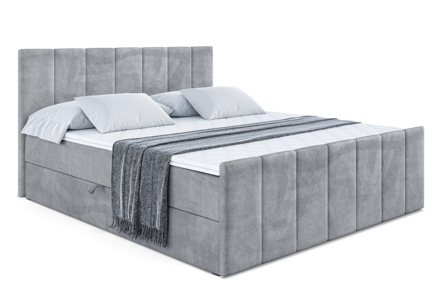 BOXBETT MOETI-Z - 120x200 cm - H4 - Grau - Grau, Holzwerkstoff (120/200cm) - ALTDECOR