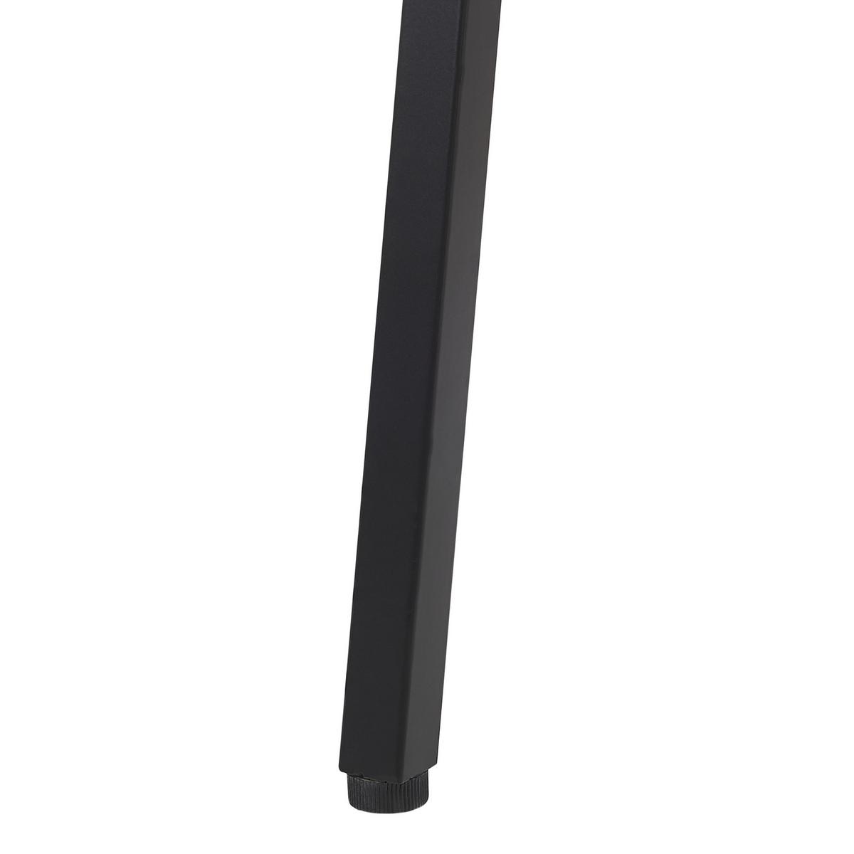 SCHREIBTISCH dunkler Holzfarbton 100/52/100 cm Hastings - Dunkelgrau, Holzwerkstoff (52/100/100cm) - Beliani