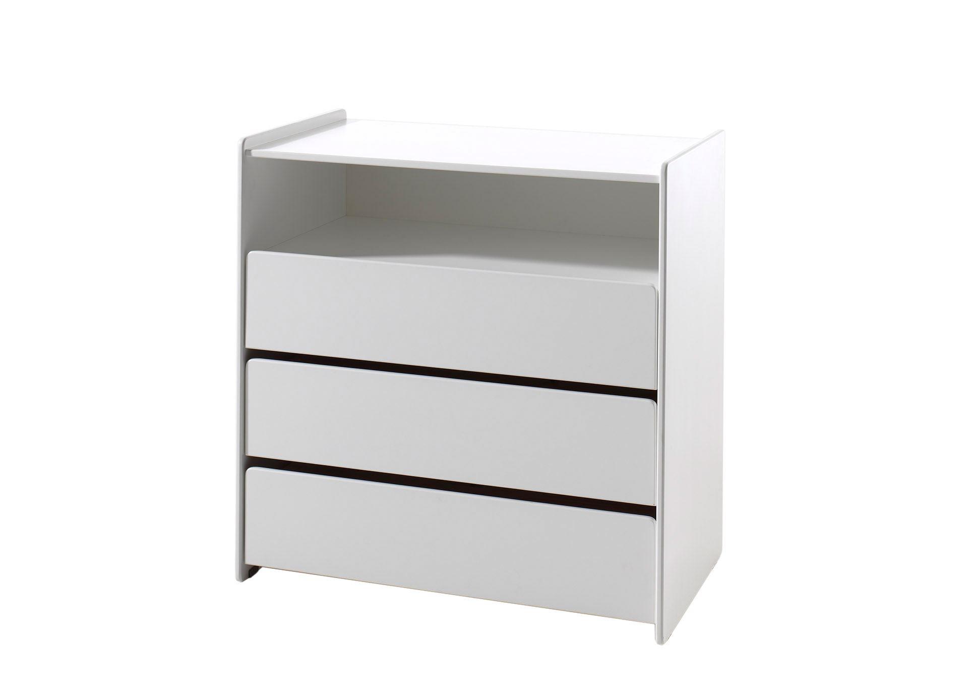 SCHUBLADENKOMMODE Karilynn 90x47x92 aus MDF in Weiß - Weiß, Holzwerkstoff (90/92/47cm) - 58aufmkessel