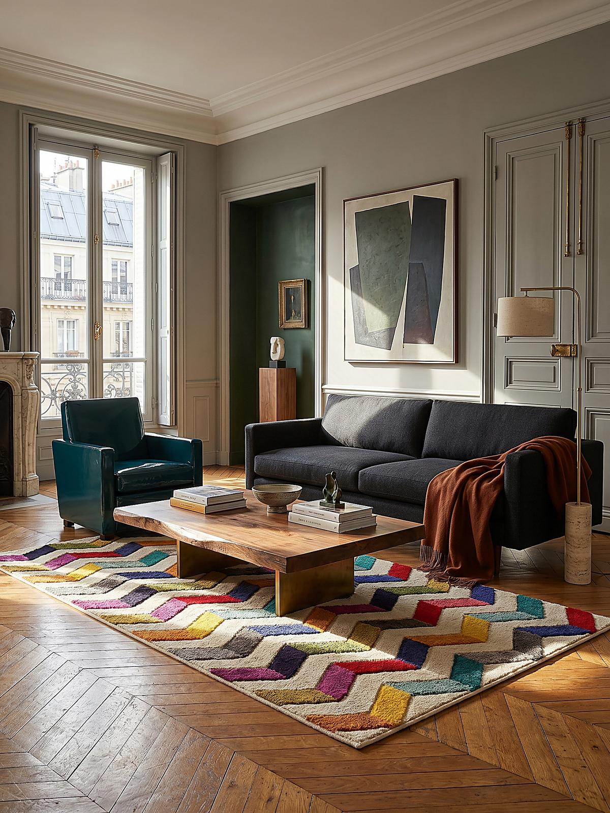 TEPPICH MEON, geometrisch, Bunt, 160 x 230 cm - Multicolor, Textil (230/160cm) - KADIMA DESIGN