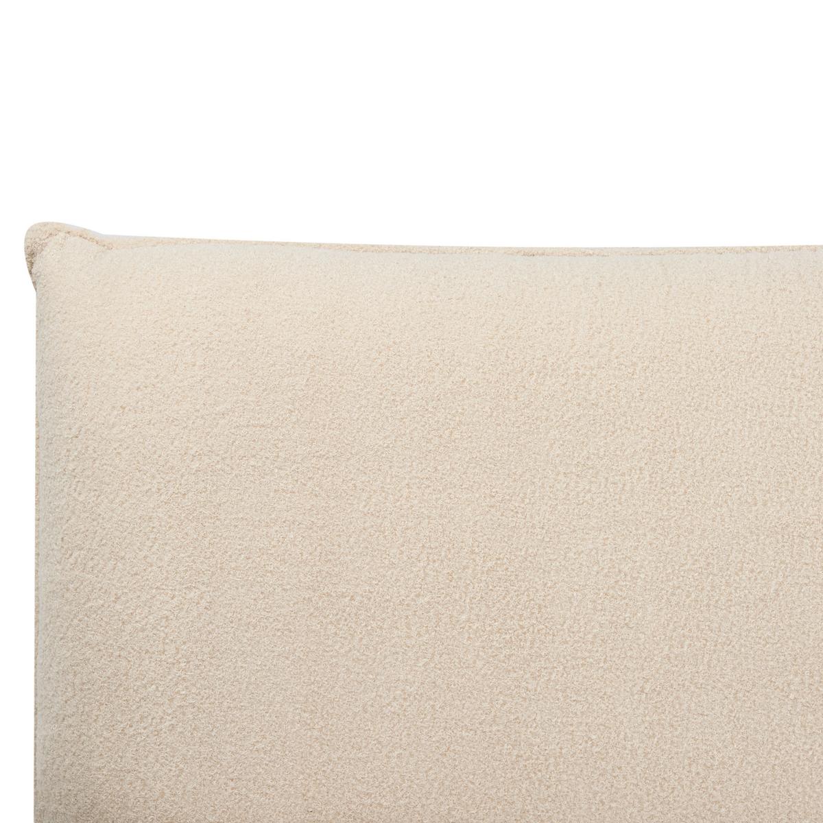 POLSTERBETT mit Lattenrost 180x200 cm Beige Vinay - Beige, Textil (180/200cm) - Beliani