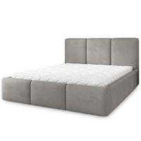 POLSTERBETT MORENA MGV 140x200 cm mit Bettkästen - Grau - Grau, Holz (140/200cm) - MASSENO