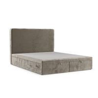 POLSTERBETT Hush mit Stauraum 140/200 cm Beige im Lotta Stoff - Beige/Schwarz, Holz/Holzwerkstoff (140/200cm) - AltaBeds