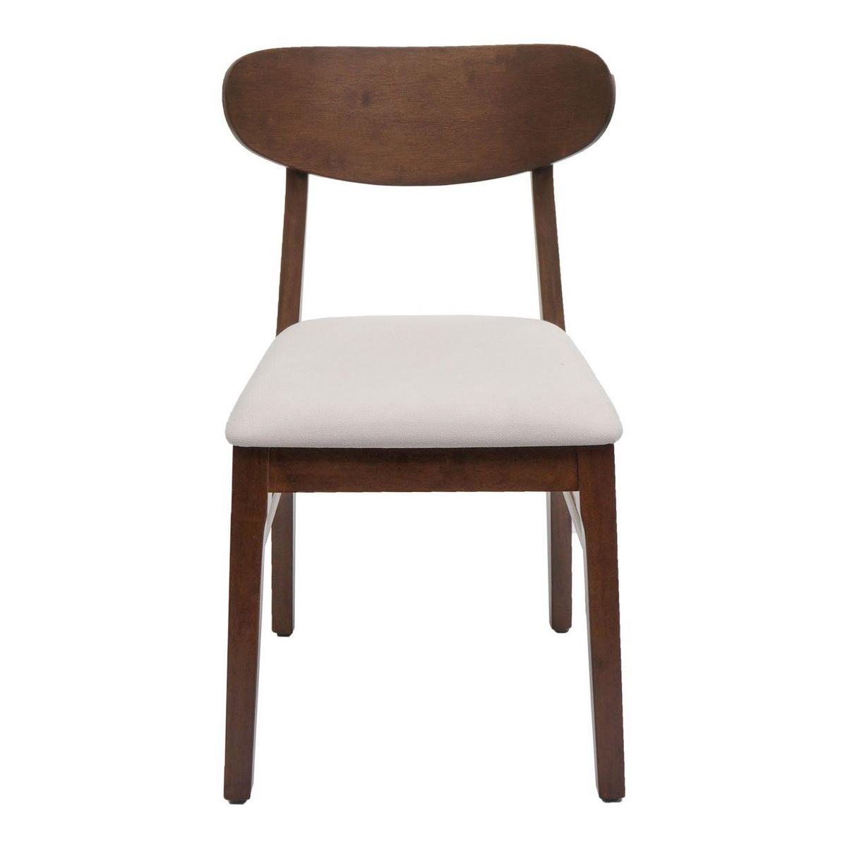 ESSZIMMERSTUHL Braun, Cremeweiß 6er-Set - Creme/Braun, Holz (45/79/49cm) - MCW
