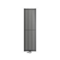 BADHEIZKÖRPER Stella 480x1600 mm Anthrazit mit Ventil Universal - Anthrazit, Metall (48/160/5cm) - LuxeBath
