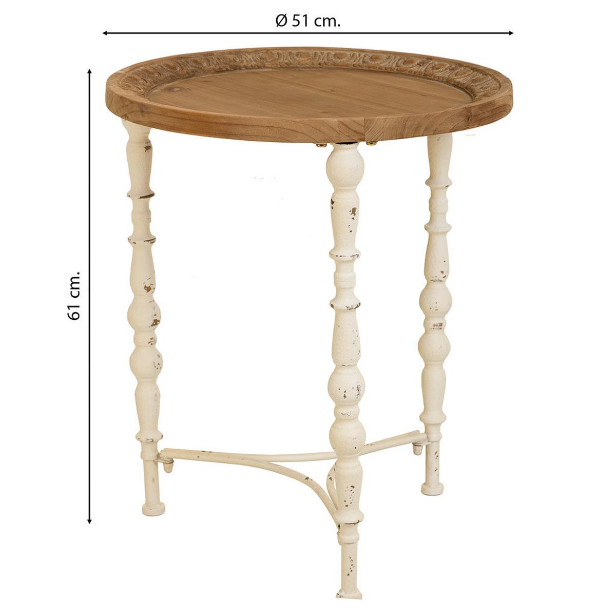 BEISTELLTISCH aus Holz, braun, 51x61cm - Braun, Holz (51/51/61cm) - Wanderlust