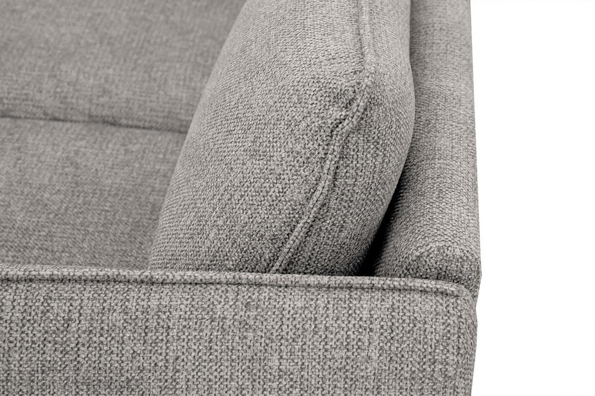 ECKSOFA HOSTEN 4-Sitzer, platinfarben - Platinfarben/Schwarz, Holzwerkstoff/Textil (158/269cm) - Wozimo