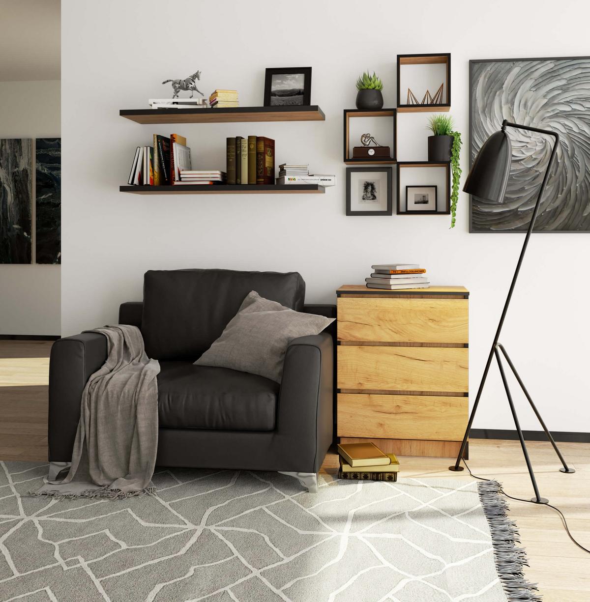 KOMMODE Eiche Craft 77/60/40 - Eiche Wotan, Holzwerkstoff (60/77/40cm) - RAUMHIRSCH FURNITURE