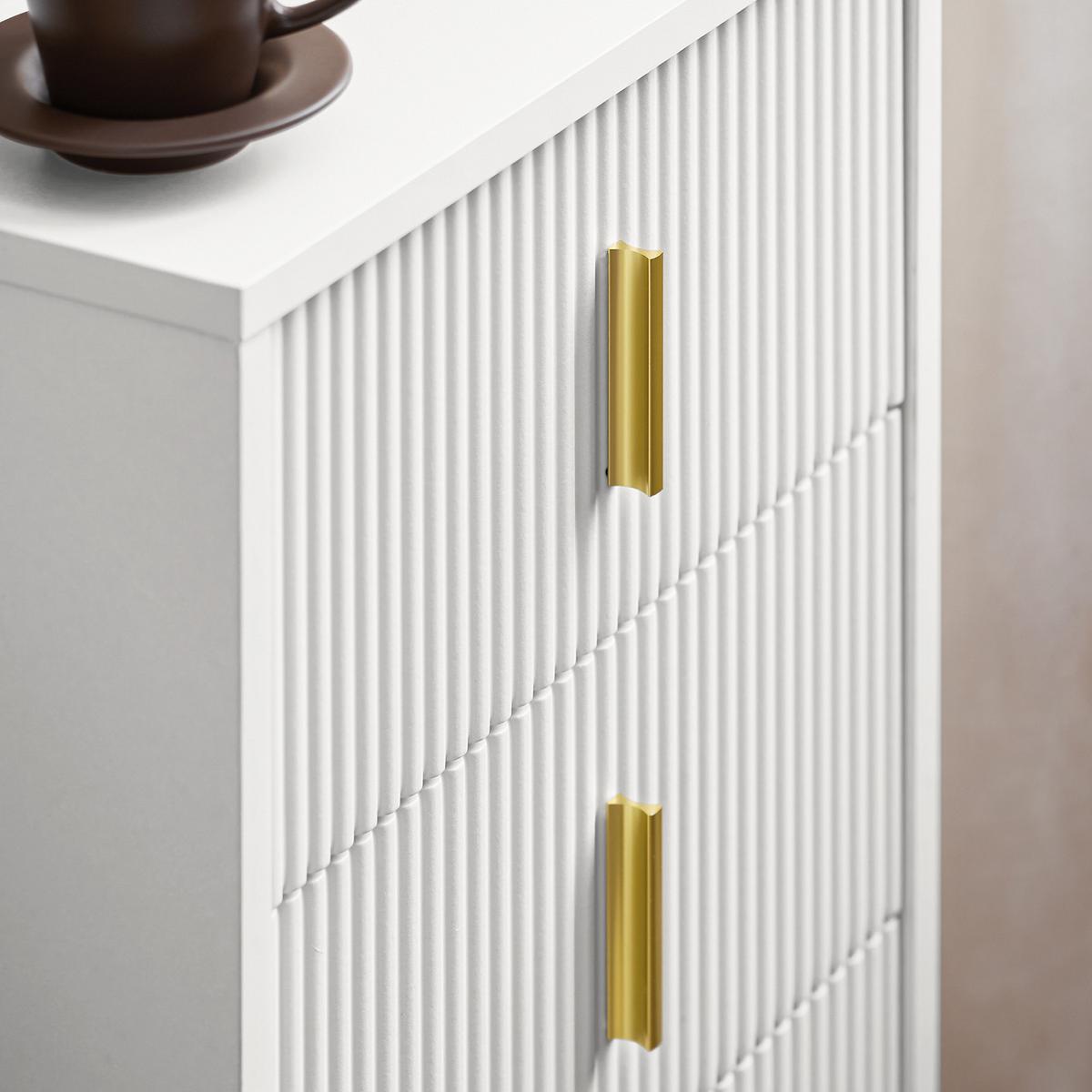 NACHTTISCH mit drei Schubladen FBT115-L-Wx2 - Ahornfarben, Fell (40/63/36cm) - SoBuy