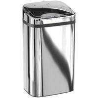 SENSOR-MÜLLEIMER ABS Edelstahl Silber - Silberfarben, Metall (25/57.5/33cm) - HOMCOM