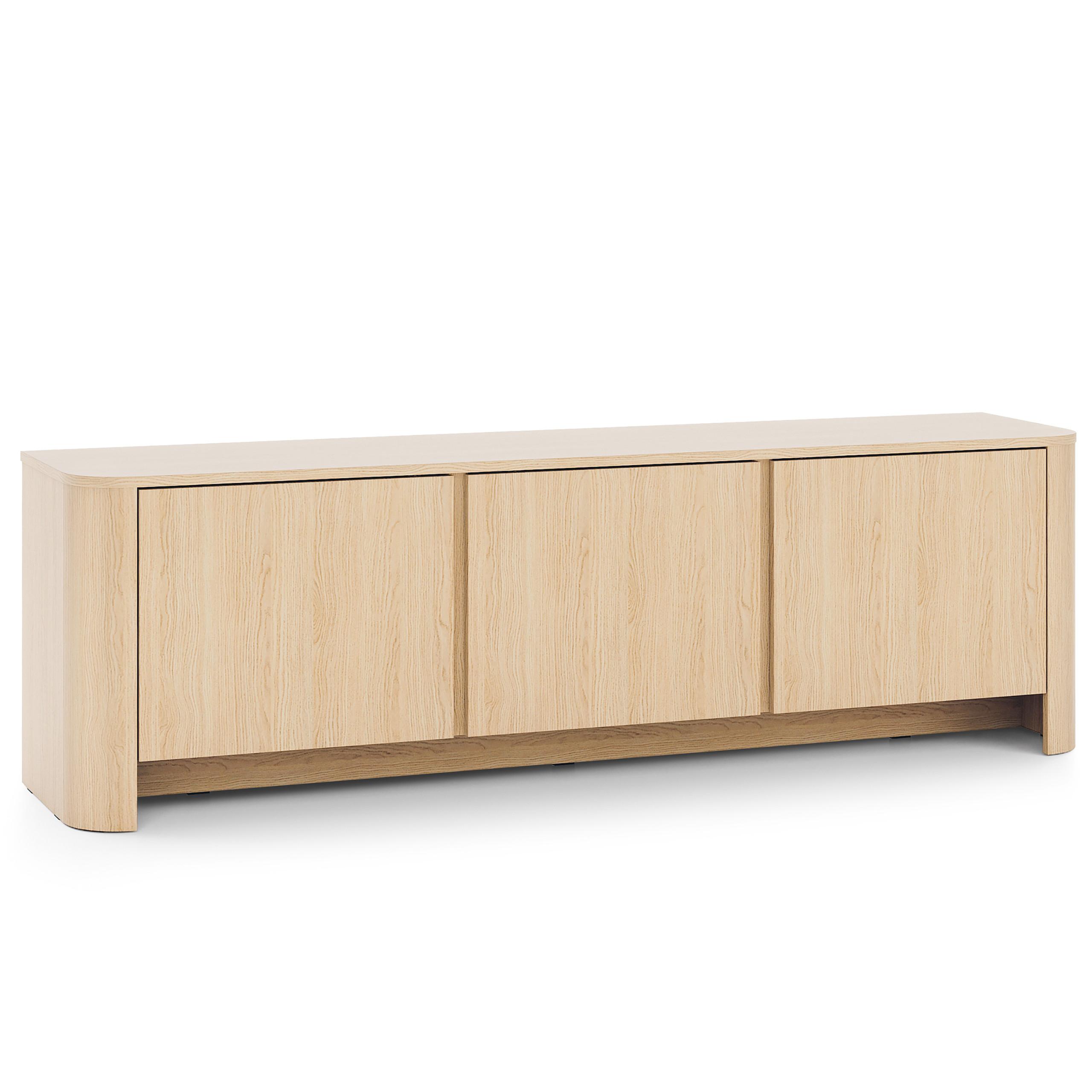 LOWBOARD AVORIO 168/52/39 cm, Eichefarben - Eichefarben/Naturfarben, Holzwerkstoff (168/52/39cm) - MASSENO