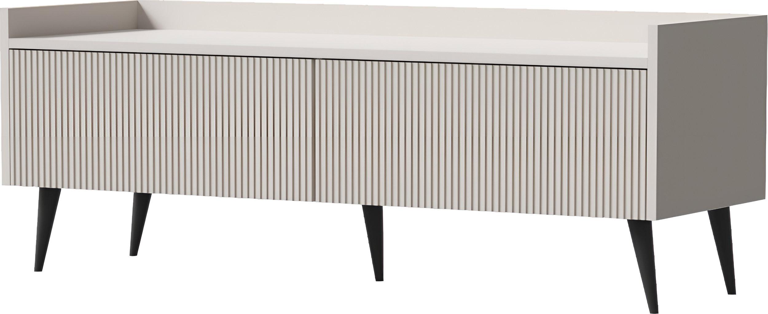 TV-LOWBOARD Arysa in Beige Kaschmir 120/45/41 cm - Kaschmir/Beige, Holzwerkstoff/Metall (121/45/41cm) - WFL GROUP