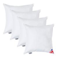 FÜLLKISSEN 4er-Set – 60/60 cm, Super-Mikrofaser - Weiß, Textil (60/60cm) - Homescapes