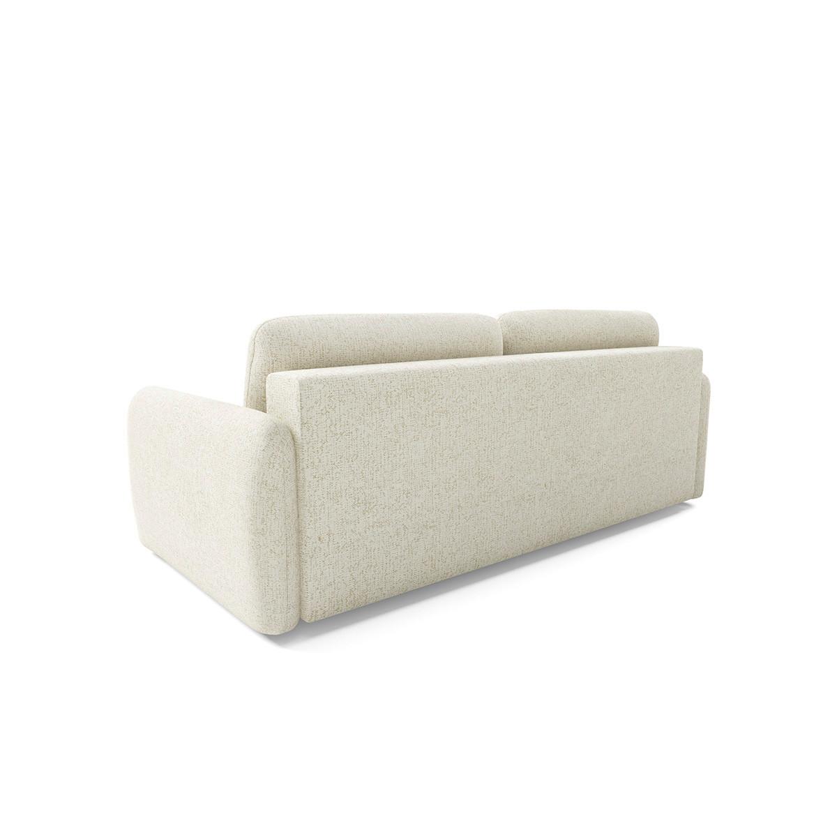 SOFA 3 Sitzplätze Cremefarben - Weiß, Holz (236/95/121cm) - Petits-meubles