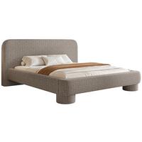 POLSTERBETT mit Bettkasten Fredo 180x200 cm - Taupe, Holzwerkstoff/Textil (180/200cm) - Selsey