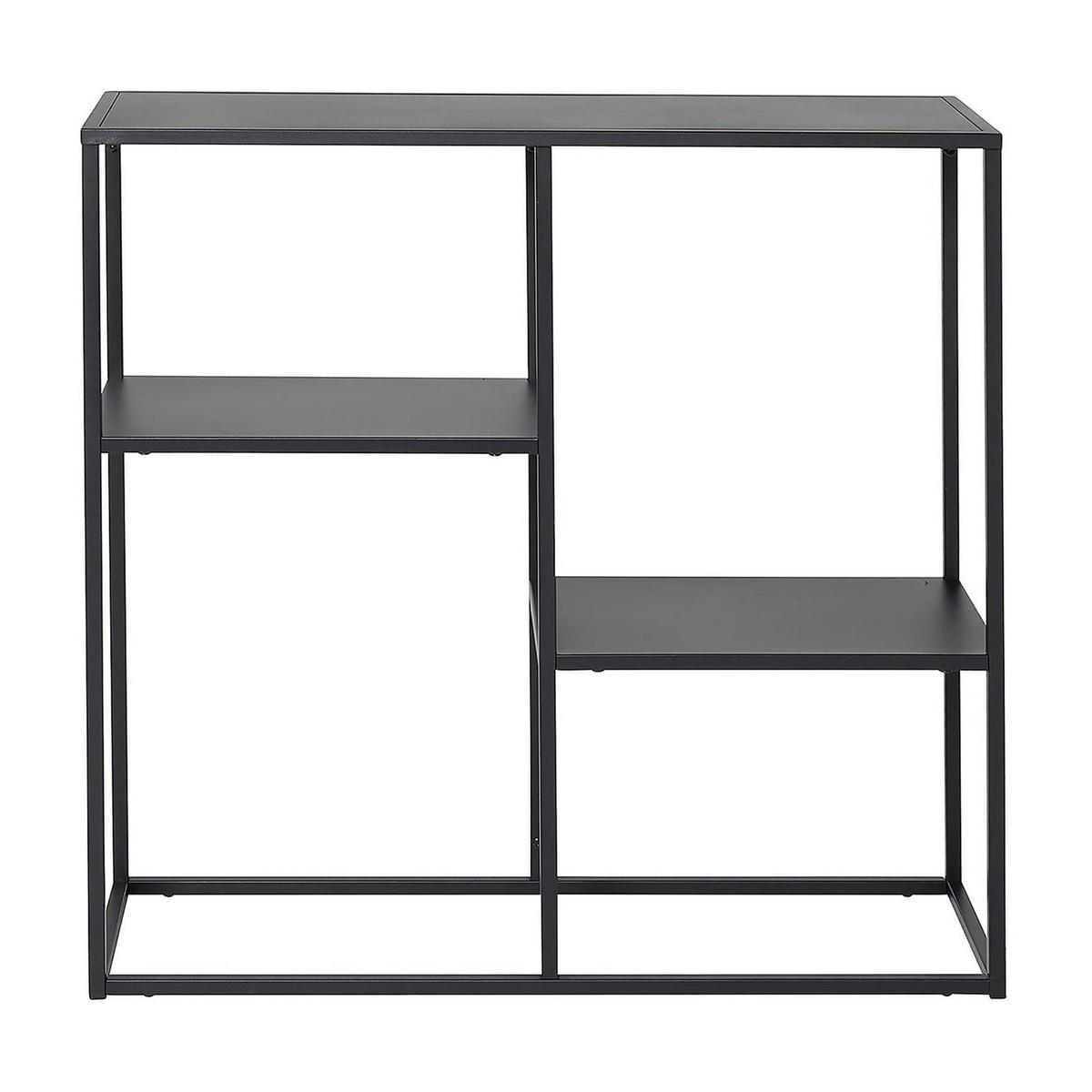 KONSOLENTISCH Strömstad - Schwarz, Metall (26/80/80cm) - [en.casa]