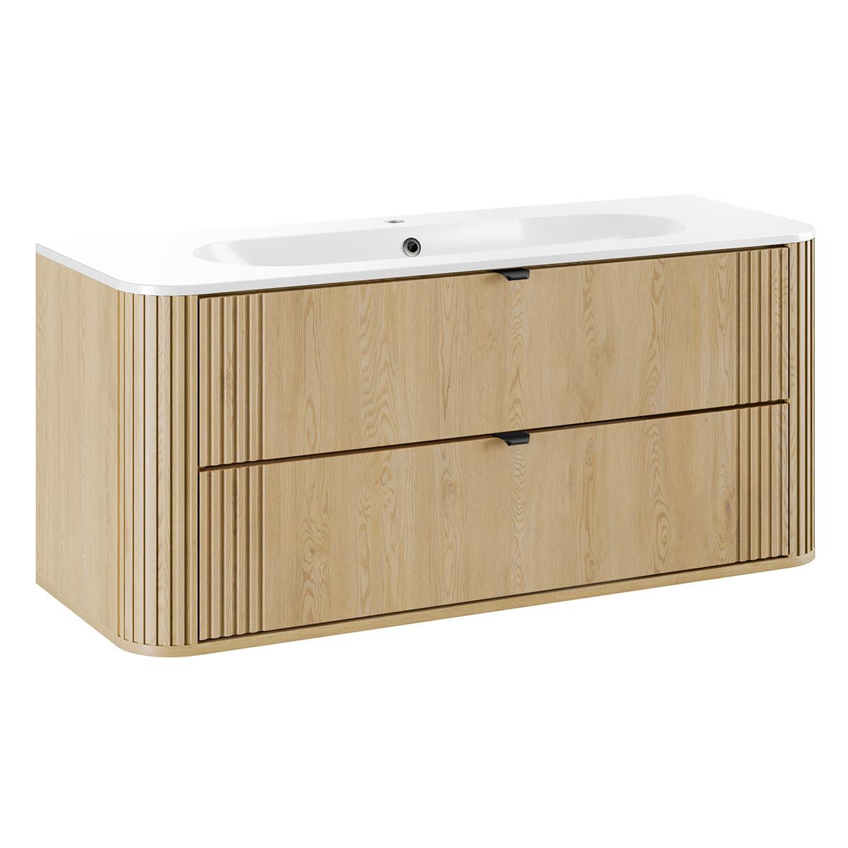WASCHTISCH 120cm Mila Helle Eiche - Braun, Holzwerkstoff (120/52/46cm) - Petits-meubles