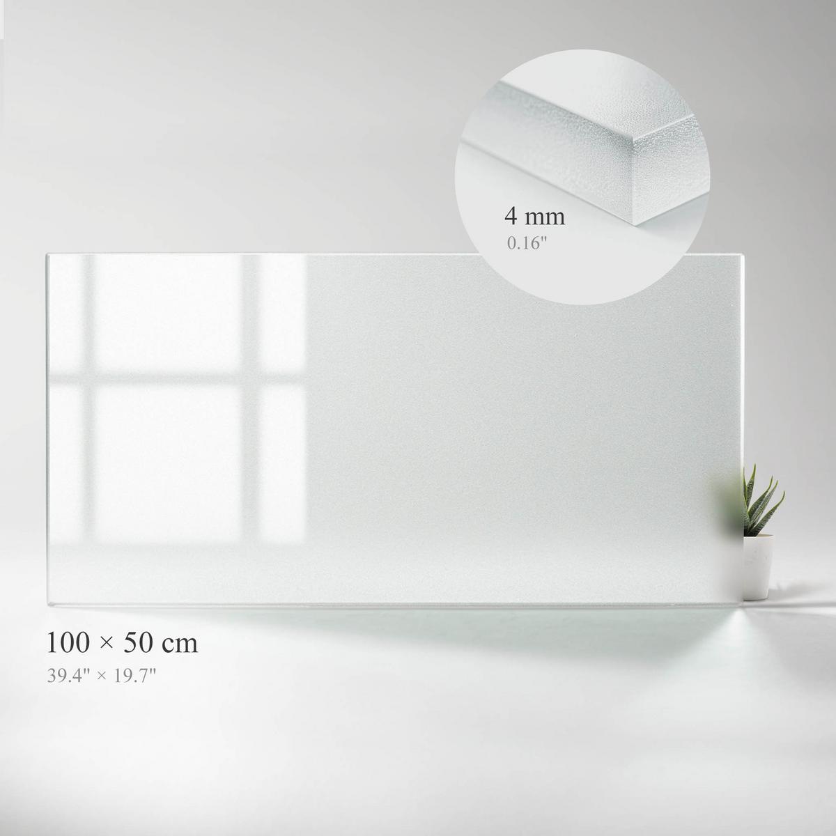 TISCHPLATTE 100x50 cm - Transparent, Glas (50/100/0.4cm) - Wallfluent