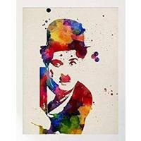 POSTER Charlie Chaplin A4 Rahmenlos - Klar, Papier (29.7/5/21cm) - Nacnic