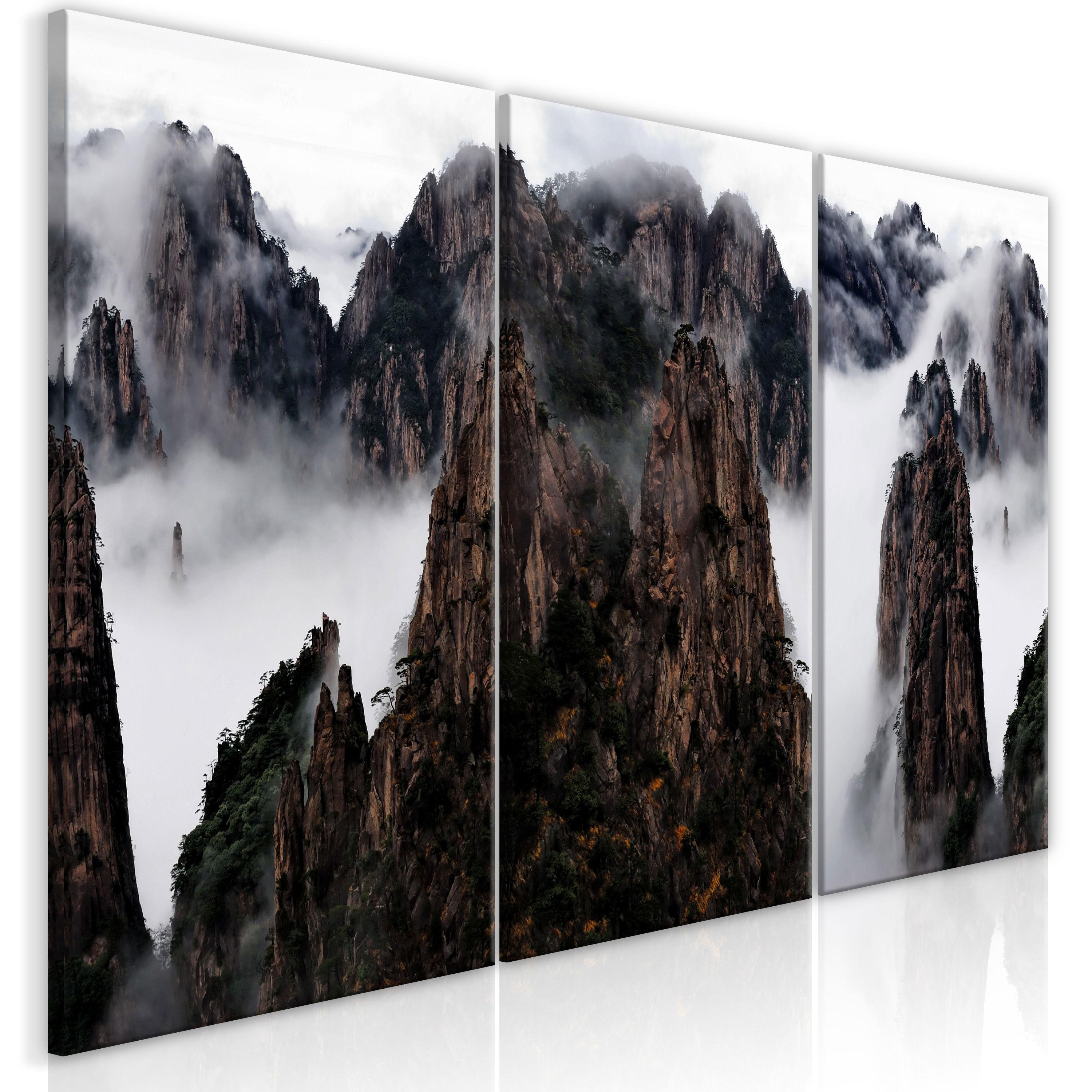 KUNSTDRUCK Braun 120/60 cm - Braun/Grau, Textil (120/60cm) - KUNSTLOFT