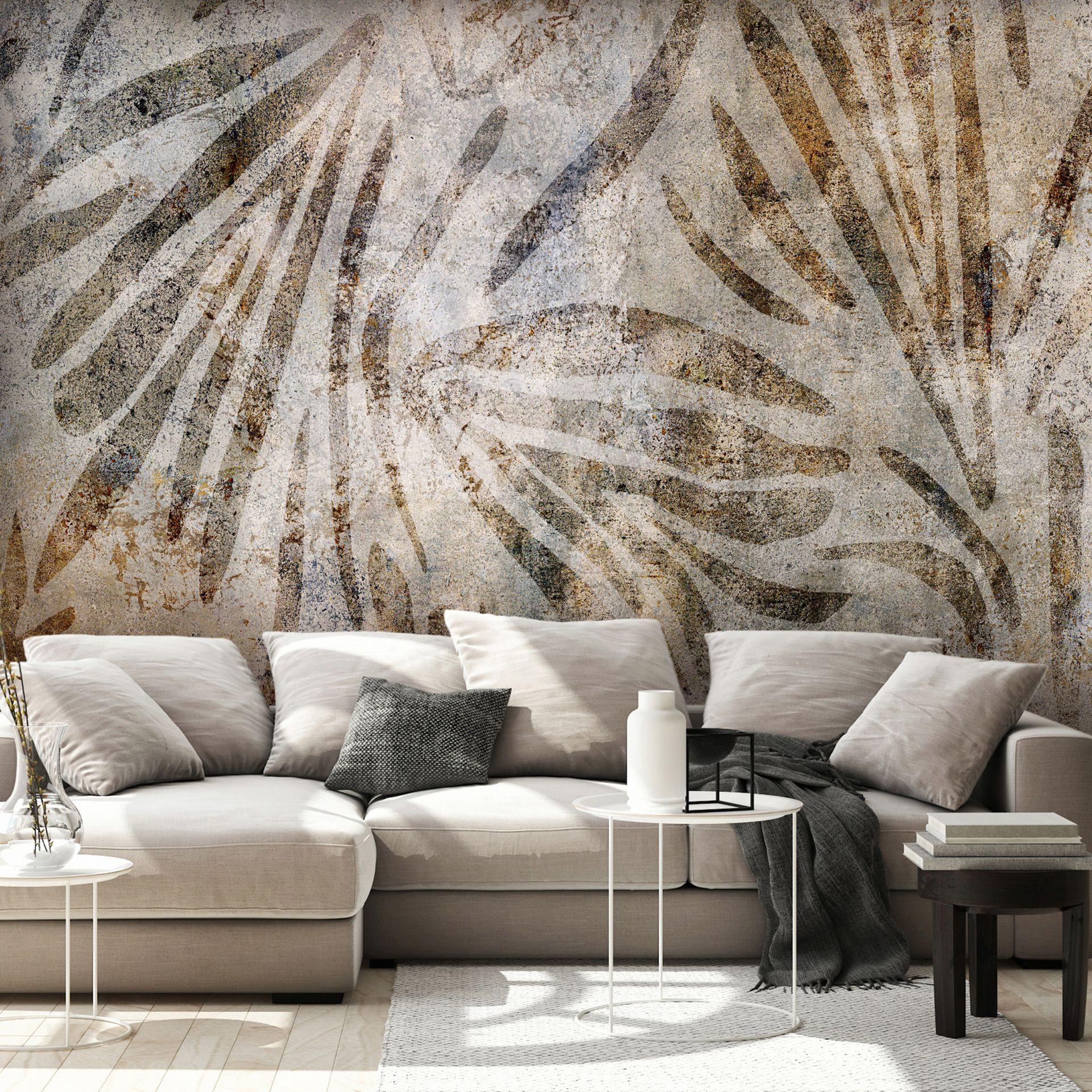 SELBSTKLEBENDE FOTOTAPETE 294/210 cm - Braun/Grau, Kunststoff/Textil (294/1cm) - KUNSTLOFT