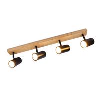 DECKENSTRAHLER Lichtwulf 10.5/14.3/49.5 cm - Schwarz, Metall (49.5/10.5/14.3cm) - ZMH