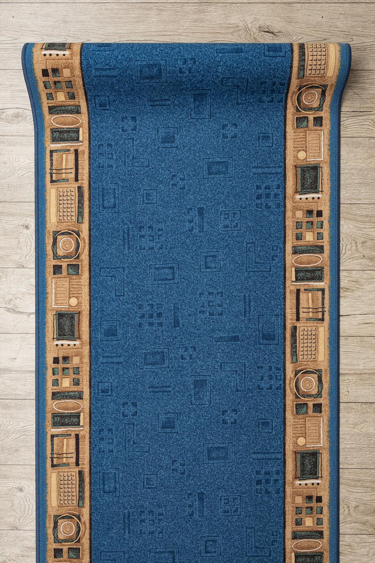 LÄUFER Antirutsch JENA 80/100 cm - Blau, Textil (80/100cm) - rugsX