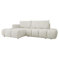 ECKSOFA Soffi, Seite: Links - Schwarz/Naturfarben, Holz/Kunststoff (283/166cm) - MIRJAN24
