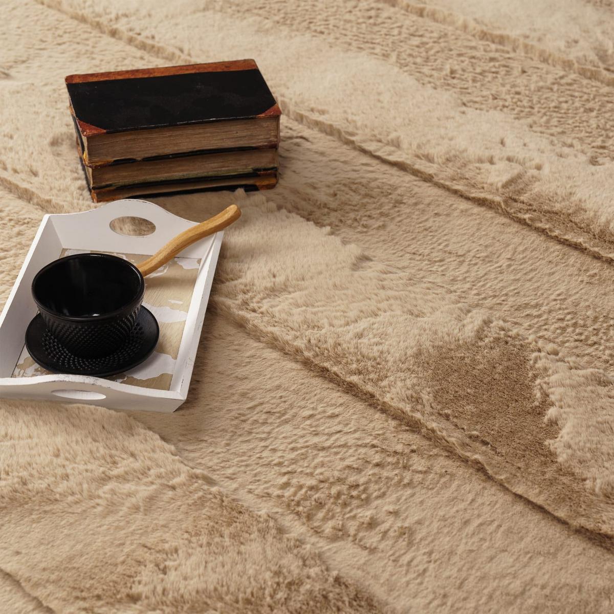 HOCHFLORTEPPICH Boho Beige 60 x 100 cm - Beige, Kunststoff (60/100cm) - TT Home
