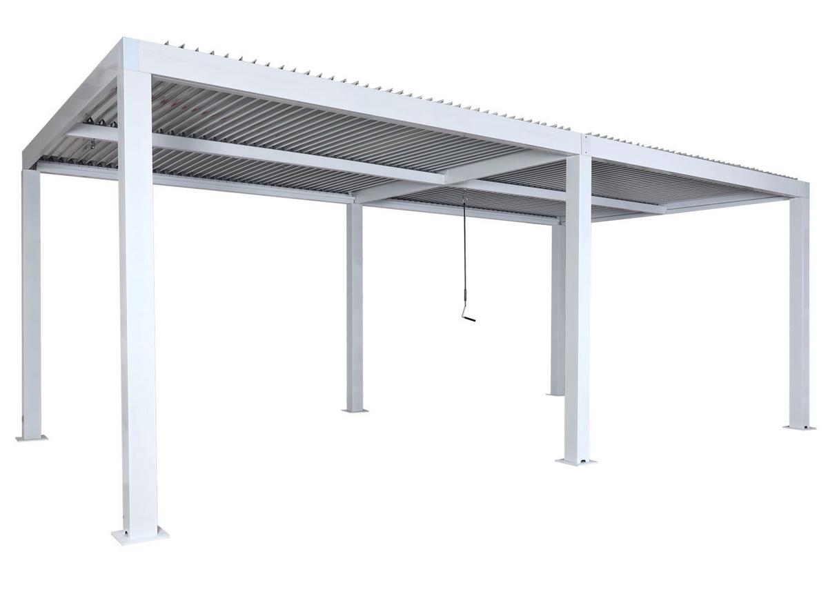 CARPORT Weiß - Weiß, Metall (583/220/301cm) - MCW