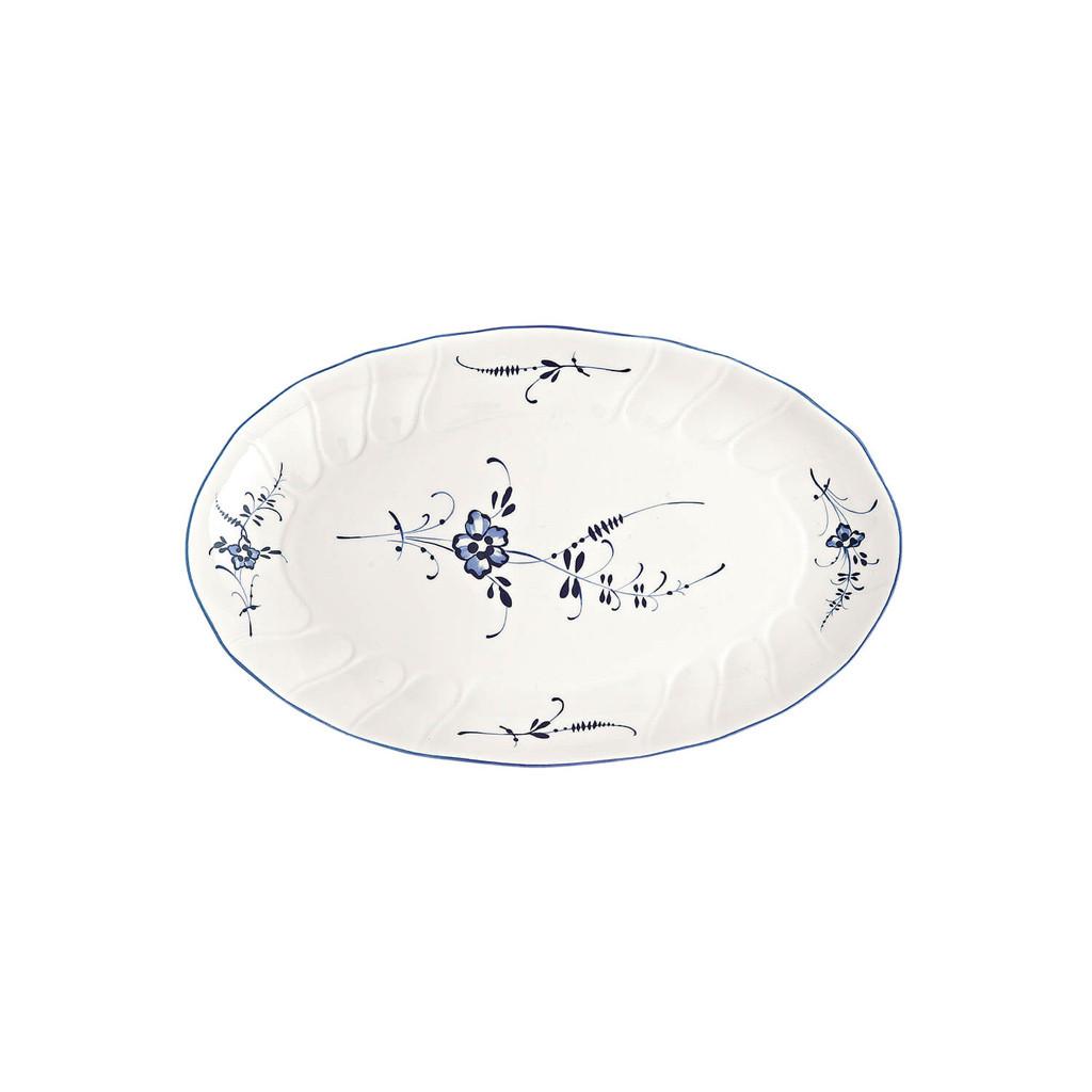 BEILAGENSCHALE Vieux Luxembourg weiß-blau 24 x 15 cm - Blau/Weiß, Keramik (1cm) - Villeroy & Boch