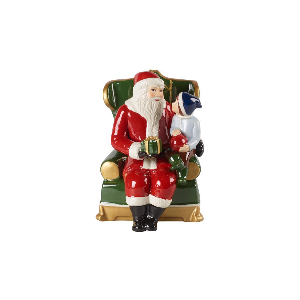 DEKOFIGUR SANTA AUF SESSEL Christmas Toys bunt - Multicolor, Keramik (10/15/10cm) - Villeroy & Boch