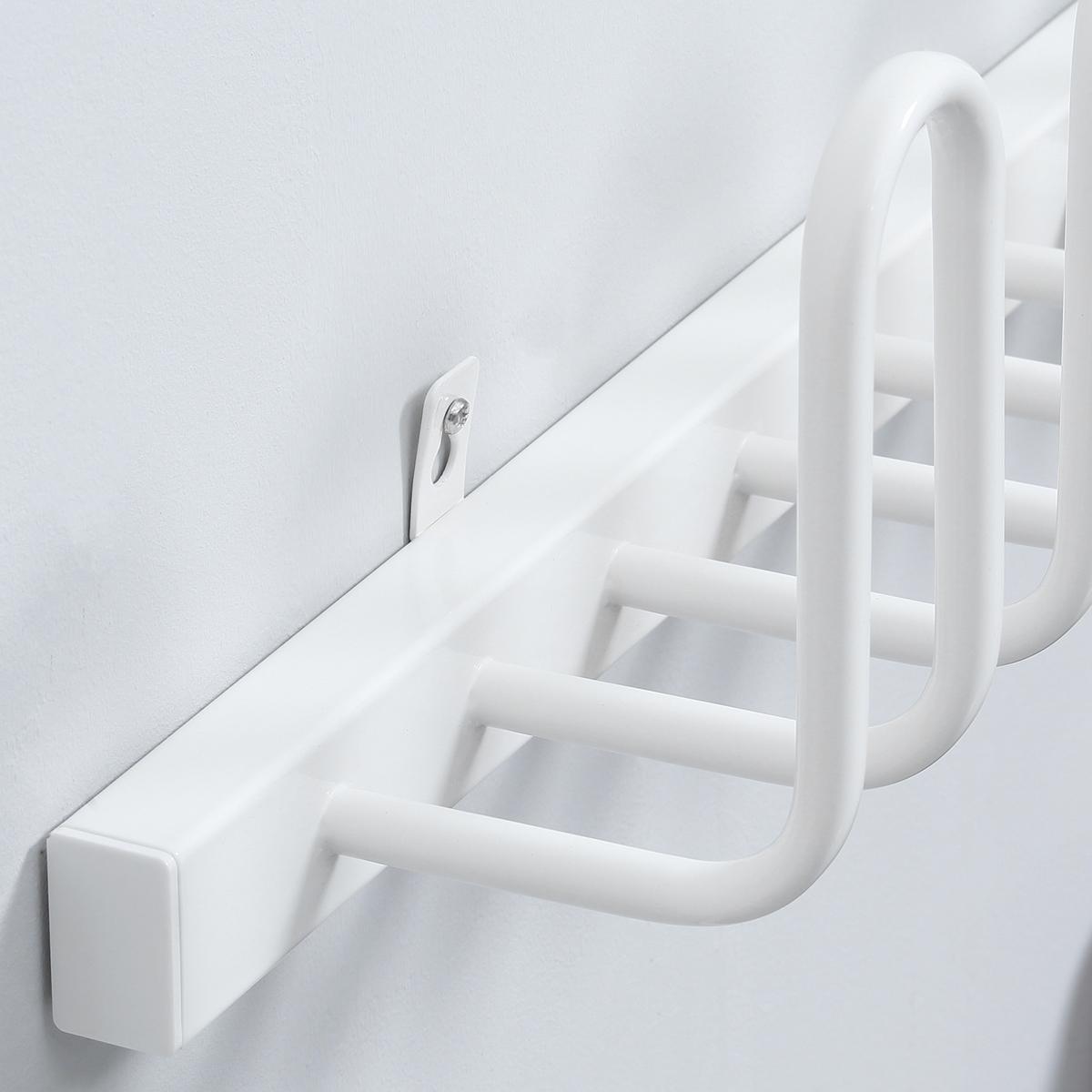 60 W Elektrischer Schuhtrockner für 3 Paar Schuhe Wandmontage Haushalt Weiß - Weiß, Metall (13/17/76cm) - HOMCOM