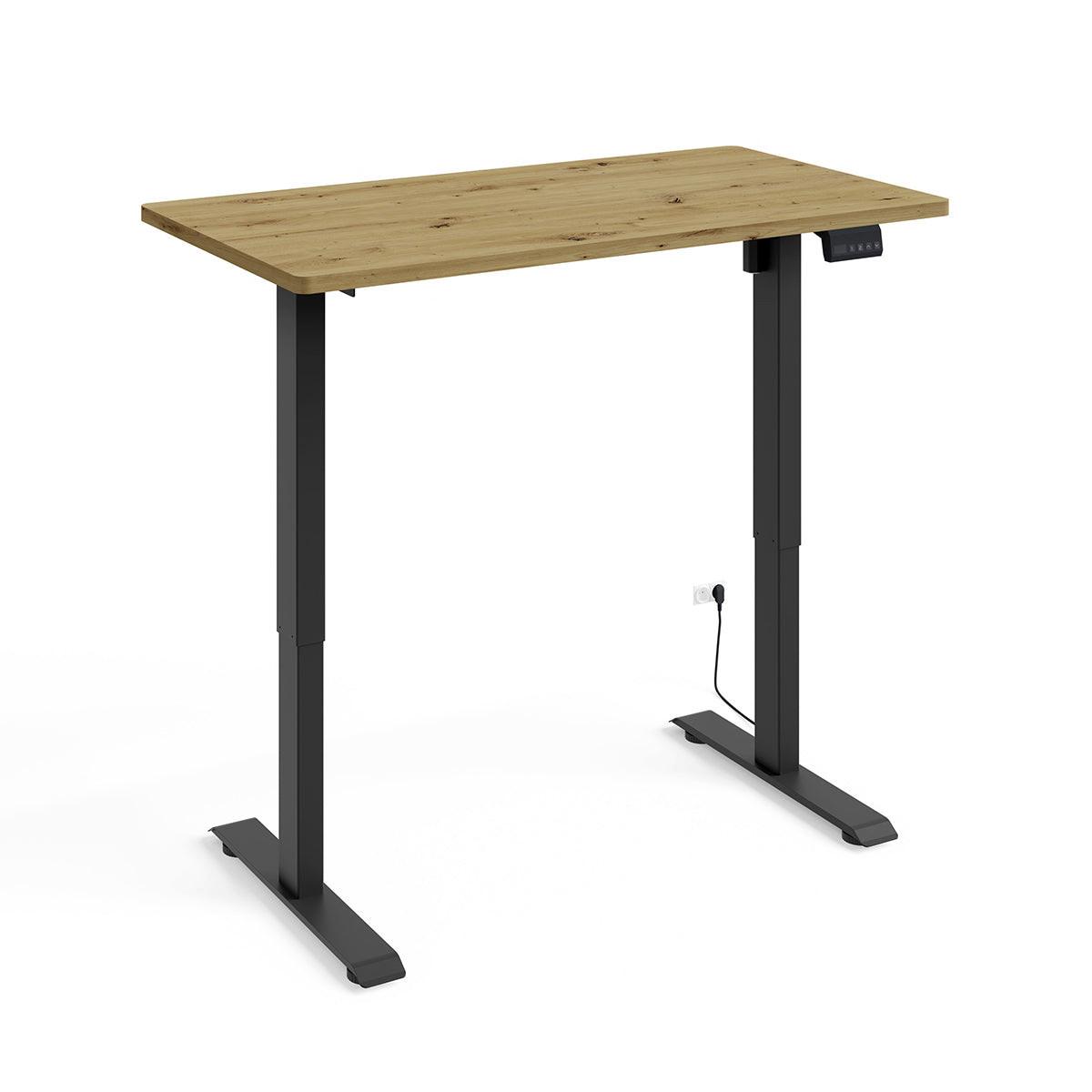 SCHREIBTISCH Ergo Holz und Schwarz - Schwarz, Holzwerkstoff (120/65/73cm) - Petits-meubles
