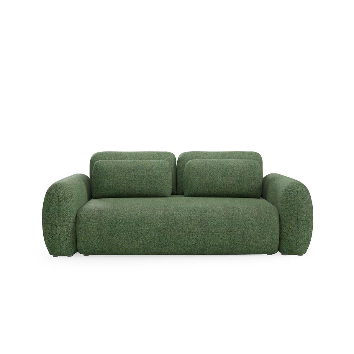 SOFA Carmela 3 Sitzplätze Grün - Grün, Holz (266/95/121cm) - Petits-meubles