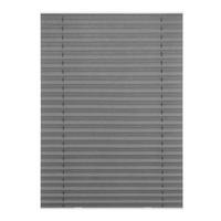 DACHFENSTER PLISSEE HAFTFIX, OHNE BOHREN Grau, 100 cm, 59.3, 100 - Grau, Textil (59.3/100cm) - Lichtblick Original