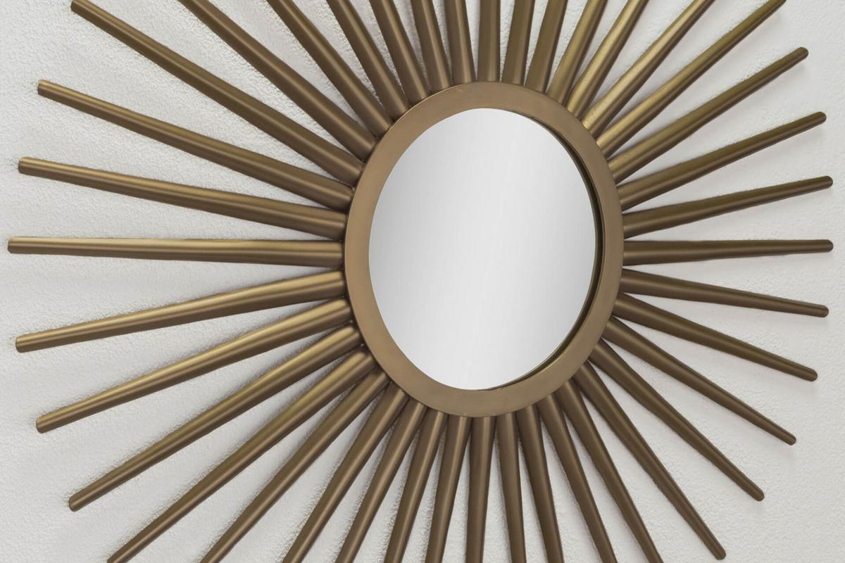 WANDSPIEGEL Gold 92/92 cm - Goldfarben, Metall (7.1/92/3cm) - KUNSTLOFT